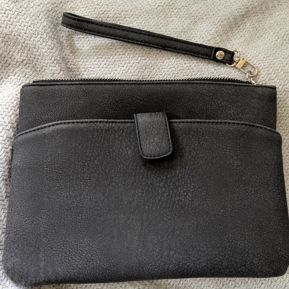 NWOT Street Level leather clutch purse